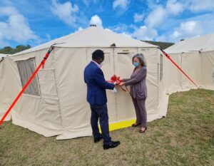 US donates two 40-bed field health care centres to government of Grenada