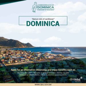 The CBI Programme of Dominica is ranked number one in the world for five consecutive years by the CBI Index